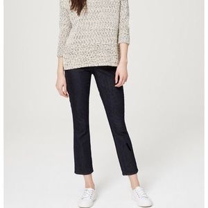 LOFT maternity petite kick crop jeans